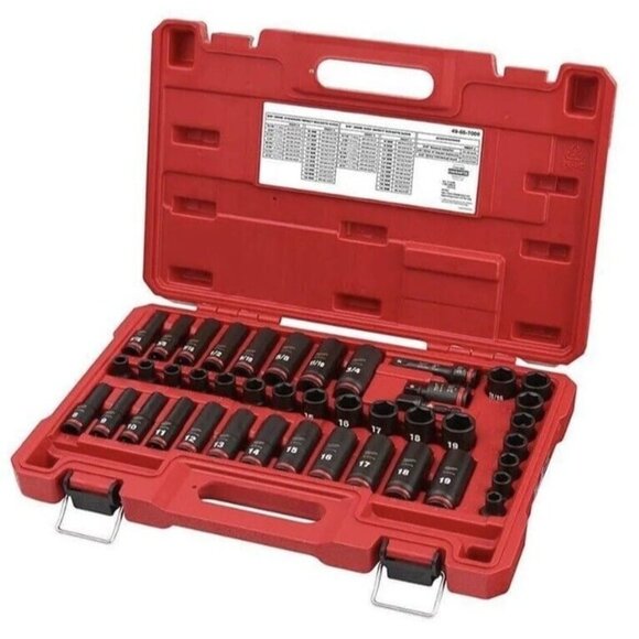 Milwaukee 49-66-7009 SHOCKWAVE 3/8" Impact Duty SAE/Metric 43 PC Socket Set - Picture 5 of 9